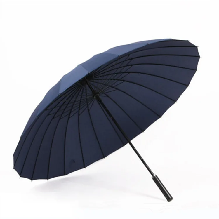 24 Ribs Long handle Umbrella Creative Outdoor Extra Large Rainy