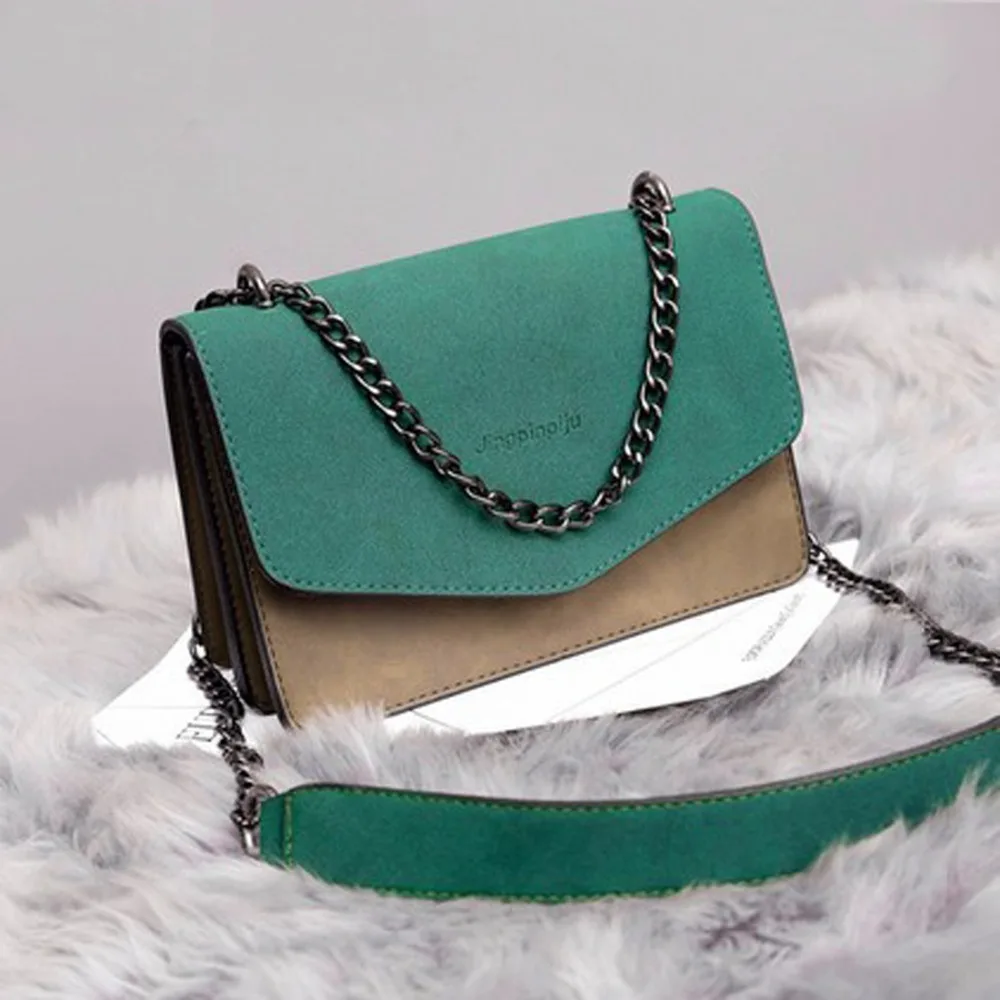 

Brand Women Crossbody Bags for women 2018 frosted Shoulder Bag Suede Leather Messenger Bag Patchwork Purse Bolsas Feminina
