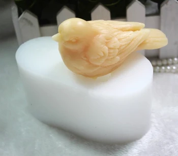 

3D Bird Sparrow Handmade Soap Making Mold Clay Cake Tools Moulds DIY Bird for Cake Decorations Resin Silicone PRZY 001 Radom