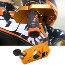 Motorcycle Modified Handlebar Anti-Theft Lock Aluminum Alloy Handlebar Horn Lock Electric Motorcycle Universal Lock