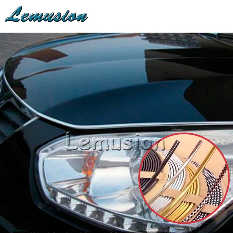 

3M DIY Car Interior Mouldings Chrome Strip For Chery Tiggo Saab 9-3 9-5 Toyota Corolla Avensis Rav4 Auris Prius Accessories