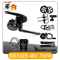 Flash Deal Bafang Motor Kit BBS01 BBS02 BBS03 Mid Drive Motor 36V 250W/350W/500W 48V 500W/750W Electric Bicycle/Bike Ebike Conversion Kit 2