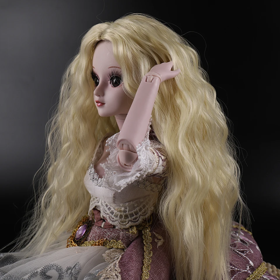 Cataleya 1/3 1/4 BJD волосы высокая температура длинные серые прямые и Курчавый BJD парик SD для BJD куклы