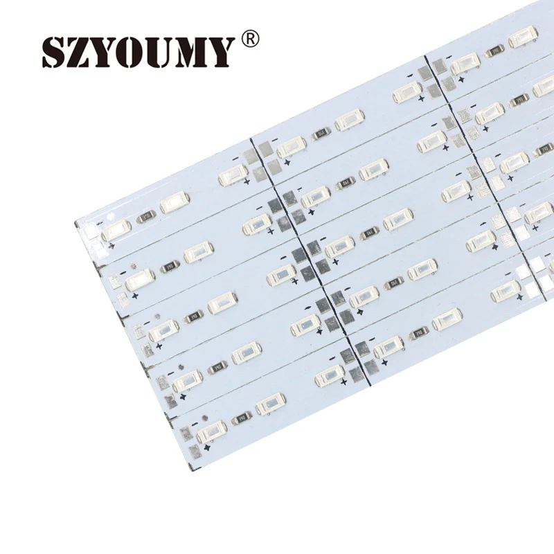 SZYOUMY 12 V 5630 7020 72 светодиодный 100 см светодиодный бар жёсткая планка 1 м Высокий люмен Алюминий для кухни под шкафом холодный теплый белый