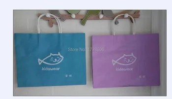 

custom printed LOGO gift kraft paper bags/shopping bag/packing bag/paper hand bags
