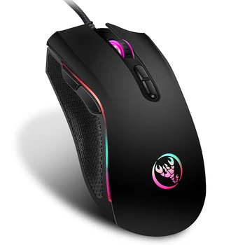 

Professional Gaming Mouse 7 buttons Backlit Gamer Mouse Ergonomics Design Mice For Comfortable Touch Without Fatigue 4800dpi