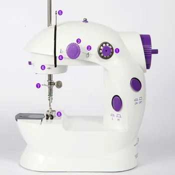 

Household Sewing Machine With Lamp Motor-driven Mini- Sewing Machine Benchtop Miniature Sewing Machine