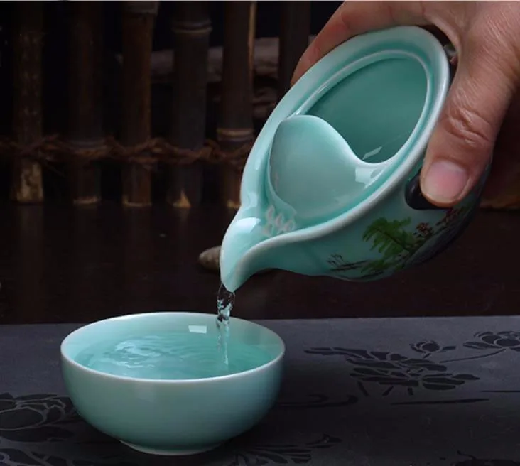High-quality-elegant-gaiwan-Beautiful-and-easy-teapot-kettle-Coffee-Cup-Kung-Fu-Tea-set-Include (2)