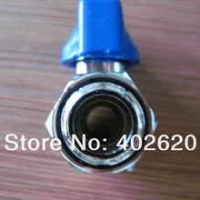 150 шт./лот, M/F или F/F Мини шаровой клапан, G1/4 Никель латунный клапан