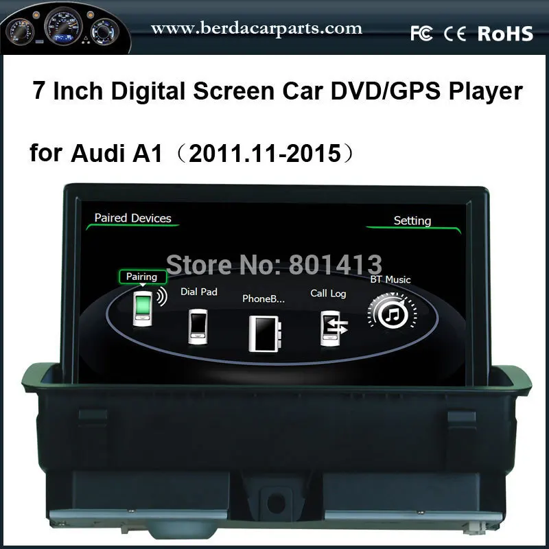 Автомобильный DVD/GPS плеер для Audi A1 (2011.11-2015)