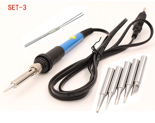 Soldering 60W 10pcs Tin Wire Adjustable Temperature Electronics Welding Soldering Iron Kit External Tool Repair Heat Resistance Anti-skid Power: 60W, Plug Type: US Soldering 60W 10pcs Tin Wire Adjustable Temperature Electronics Welding Soldering Iron Kit External Tool Repair Heat Resistance Anti-skid Power: 60W, Plug Type: US
