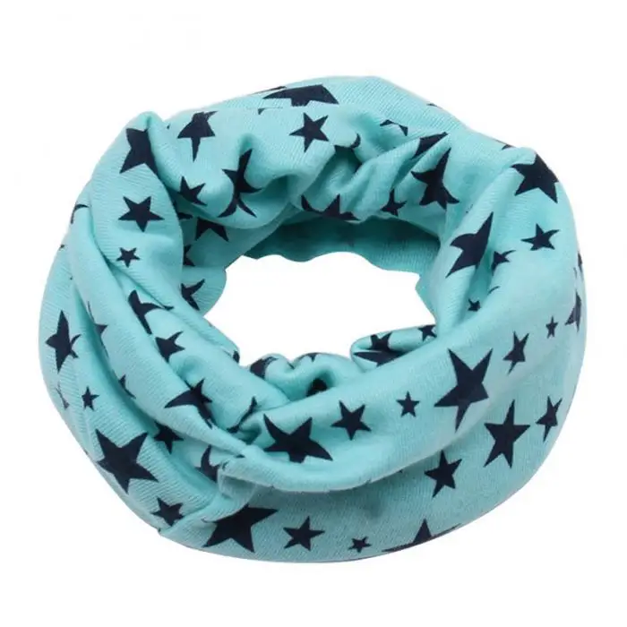 Новый детский шарф шарфы теплые петли шейный платок звезды Мода Удобный для зимы DO99