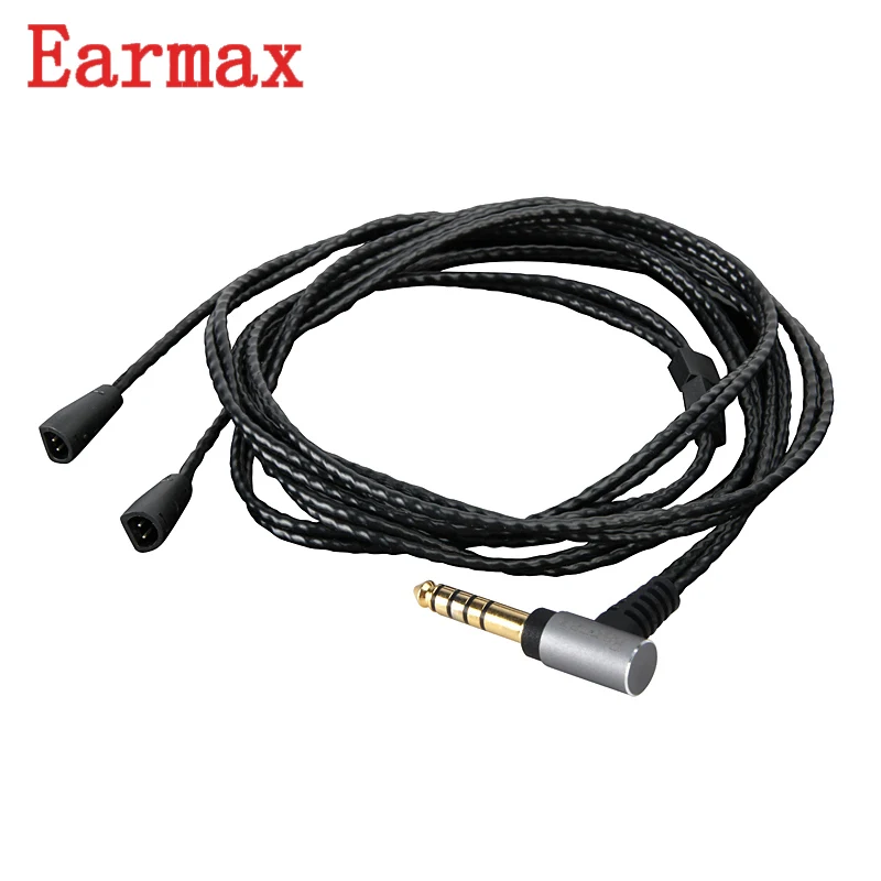 

Earmax 4.4mm HIFI Earphone Cable Aux Audio Cable OCC Silver Plating Upgraded Core Balance Wire For Sennheiser/IE80 IE8 IE8I