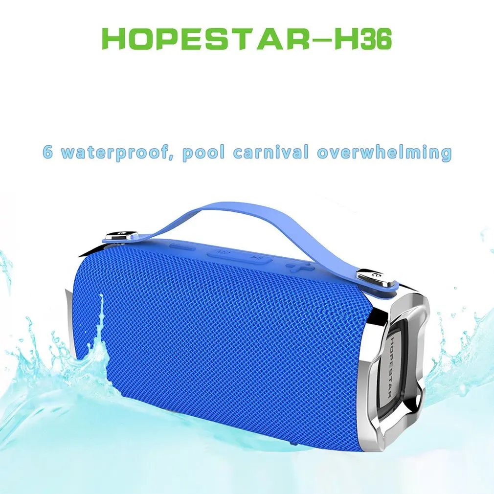 HOPESTAR H36 мини-динамик портативный беспроводной громкий динамик стерео звук открытый динамик Поддержка TF карта