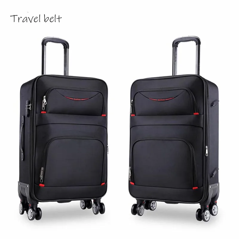 high quality waterproof Oxford Rolling Luggage Spinner men Business Brand Suitcase Wheels 20 inch Cabin Trolley High capacity