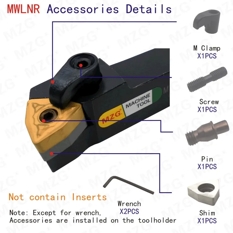 Mocask MWLNR металлические режущие инструменты MWLNR2020K08 Расточные резцы токарный станок с ЧПУ Арбор внешние токарные инструменты