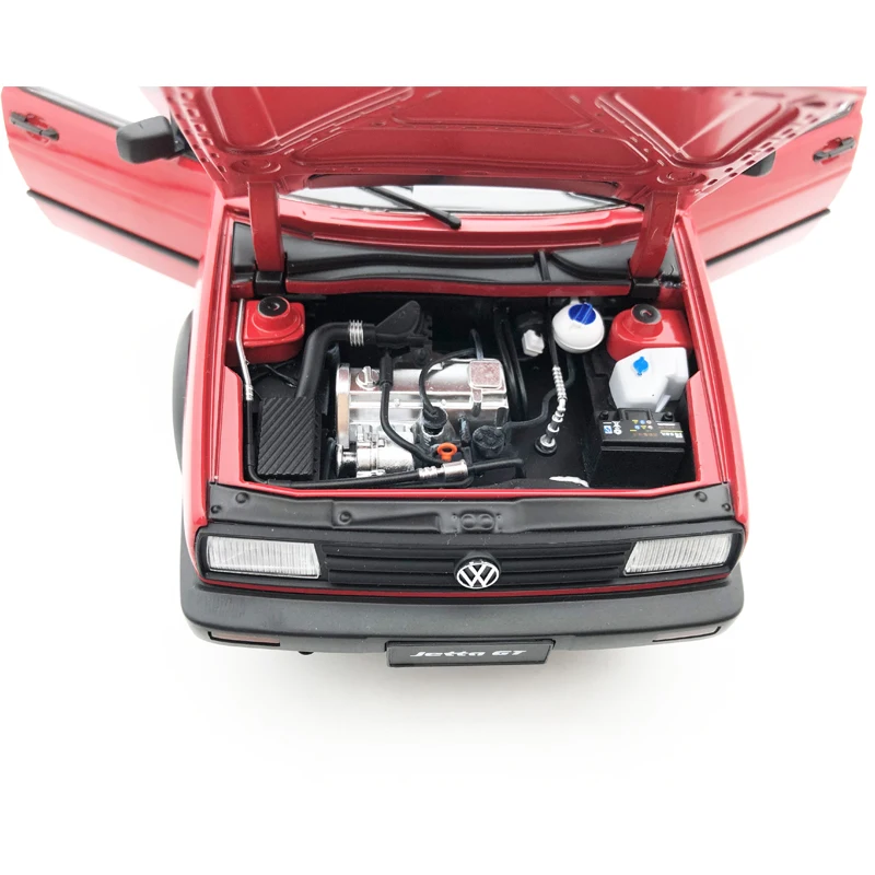 Diecaste 1:18 Модель автомобиля 1989 металл высокая имитация Volkswagen red Jetta GT двери автомобиля может открыть Коллекция игрушечных автомобилей