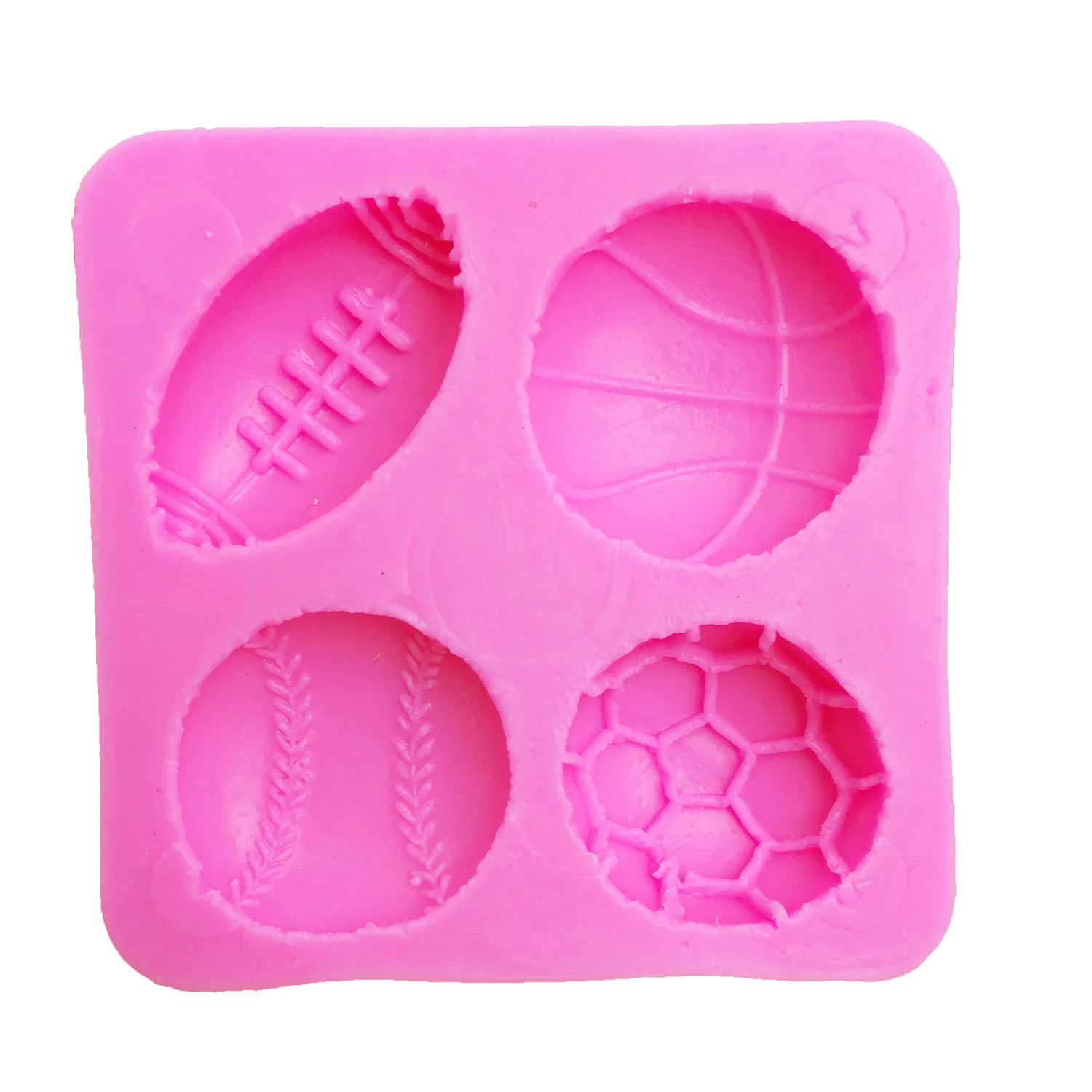 M0149 Футбол/Баскетбол/Бейсбол fondant силиконовые формы для кухни шоколадные конфеты глины делая в виде пирожного в чашке с отделочных работ