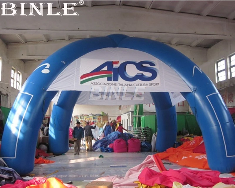 Промо-логотип удовлетворяющий требованиям заказчика печати 6 м надувной паук арки палатка надувные выставочные стенды для рекламы