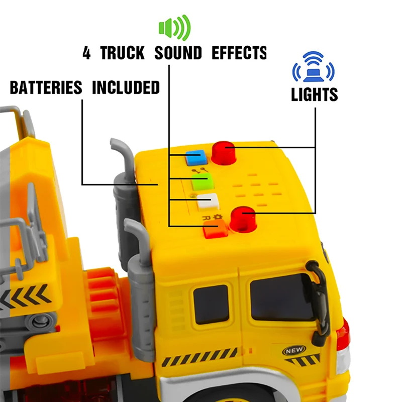 GizmoVine инерционный Игрушечный Автомобиль инерционный автомобиль игрушки инженерный подъемник мультфильм грузовик игрушки с подсветкой mucis модель для детей подарок