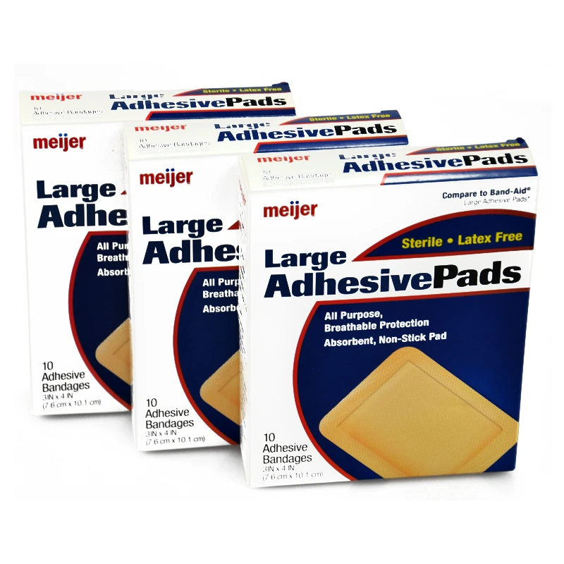 Free Shipping Breathable 30 PCs/3Boxes 7.6cmx10.1cm Sterile Large