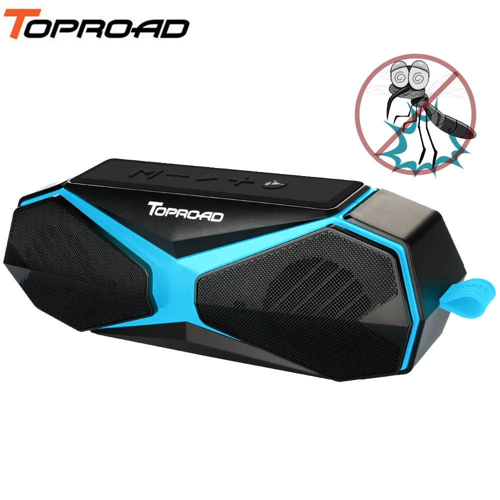 TOPROAD водонепроницаемый беспроводной Bluetooth динамик стерео Бас Открытый Кемпинг динамик s поддержка комаров TF AUX Hands-free