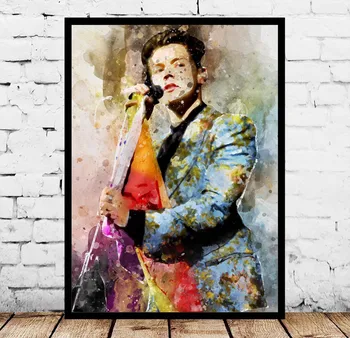 

Harry Styles Music Art Watercolor Abstract Poster