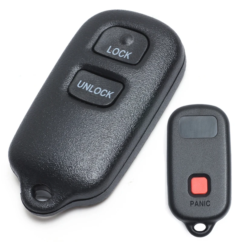 KEYECU 10x for Toyota Highlander RAV4 FJ Cruiser Tacoma Replacement Remote Key Shell Case Fob 3 Button FCC ID: HYQ12BBX