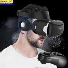 Оригинальная VR Виртуальная реальность 3D очки коробка стерео VR Google картонная гарнитура шлем для IOS Android смартфон, Bluetooth рокер