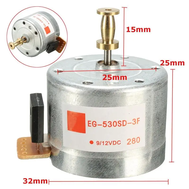 LEORY DC 9-12V 3-Скорость 33/45/78 оборотов в минуту, металлические поворотные столы мотор с фокусным расстоянием 25 мм монтажными отверстиями для проигрыватель Motor новое поступление