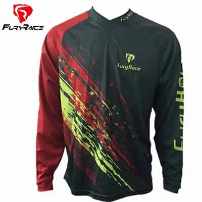 Fury Racing MTB горные майки men100% полиэстер футболка для мотокросса велосипед Джерси для велоспорта Roupa одежда - Цвет: FRJ0031