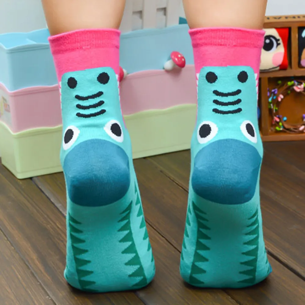 Buy feitong Cotton Cute Cartoon Art 3D Socks Female Cotton Socks Women Hosiery