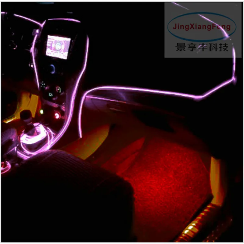 JingXiangFeng новейший DIY EL провод чехол для Skoda Rapid / Superb B5 B6 B8 украшение автомобиля
