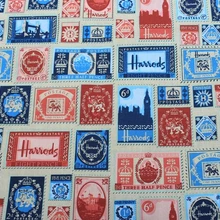 Хлопок холст ткань печать высокое качество 55 дюймов в ширину продается двором