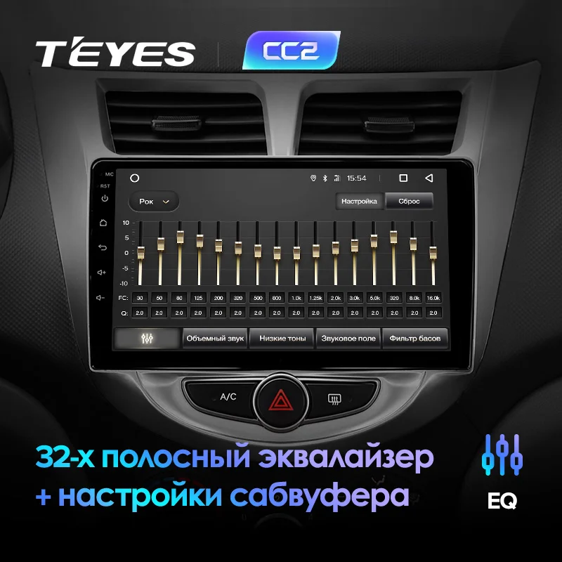 Best TEYES CC2 For Hyundai Solaris 1 2010-2016 Car Radio Multimedia Video Player Navigation GPS Android 8.1 No 2din 2 din dvd 3