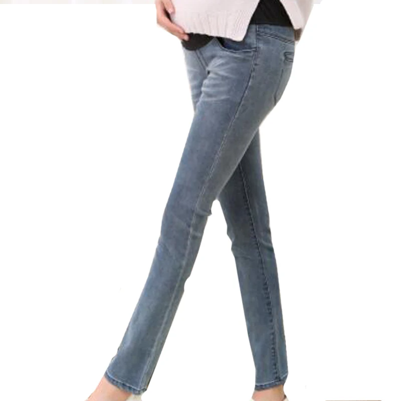 

Maternity Pants Hole legging Scratched thin trousers Letters maternity jeans loose belly maternity pants for pregnant women 2018