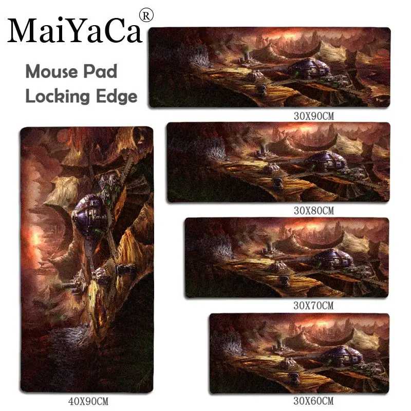 MaiYaCa для мальчиков и девочек подарок Starcraft игры Большой мышь pad PC компьютерный коврик размеры 40x90 см Скорость версия коврики для игровой мыши