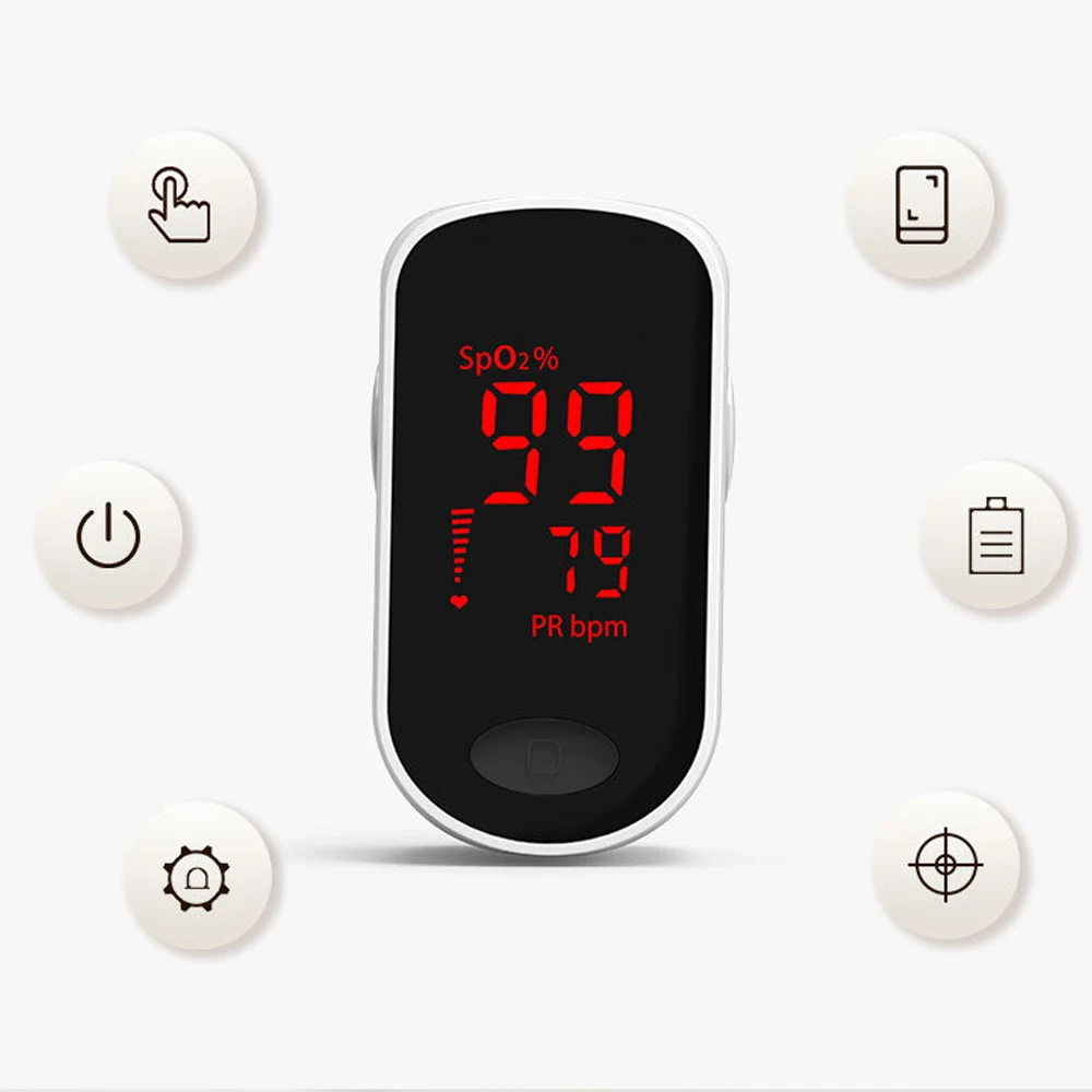 

Portable sphygmomanometer Fingertip Pulse Oximeter Blood oxygen Heart Rate Monitor Digital LED Oximetro Healthy Monitors