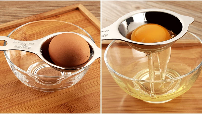 Сепаратор яичного белка-фильтр яичного белого желтка кухонный гаджет DIY сепаратор яичного желтка очиститель яиц 304 нержавеющая сталь