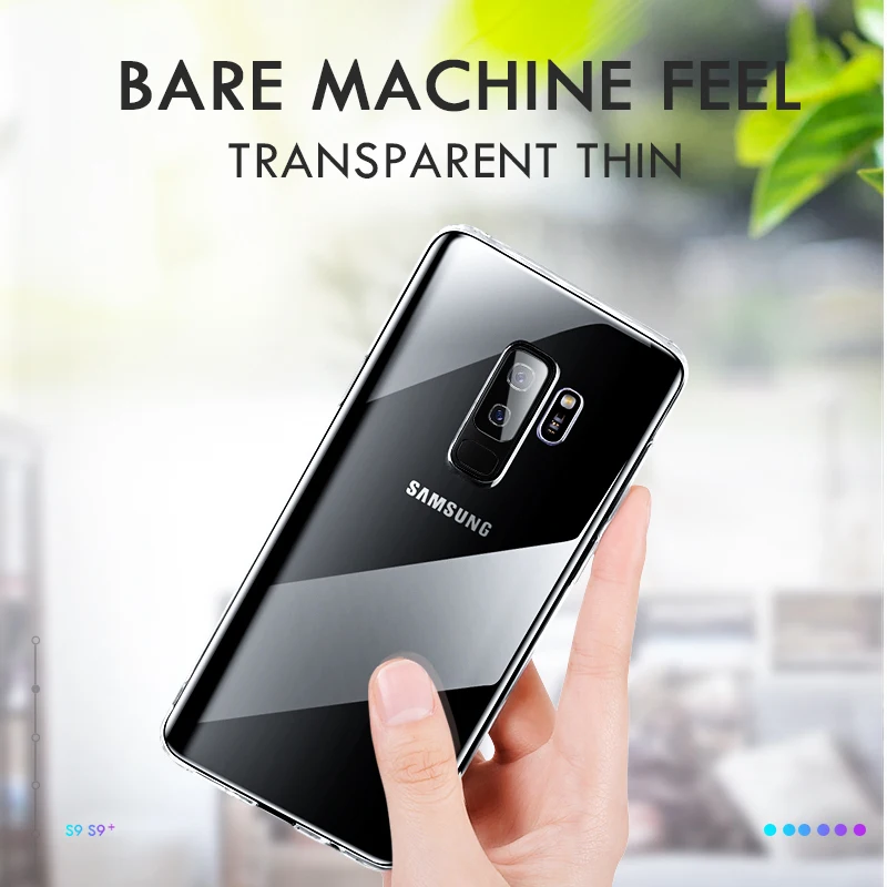 ZNP Ultra Thin Transparent Case For Samsung Galaxy S8 S9 Plus S10 Lite S7 Soft TPU Cover For Samsung Note 8 9 S7 Edge Phone Case