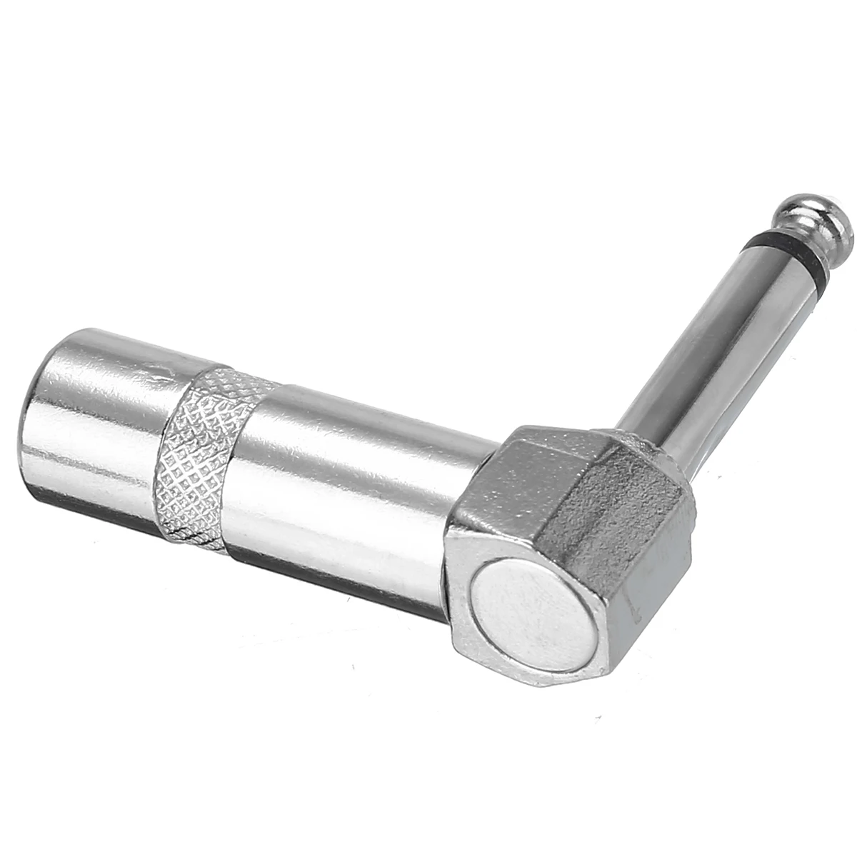 1/4" 6.35mm Speakers Phone Plug Nickel Plated 4pcs High Quality Guitar Audio Jack Right Angle Male Mono Connector