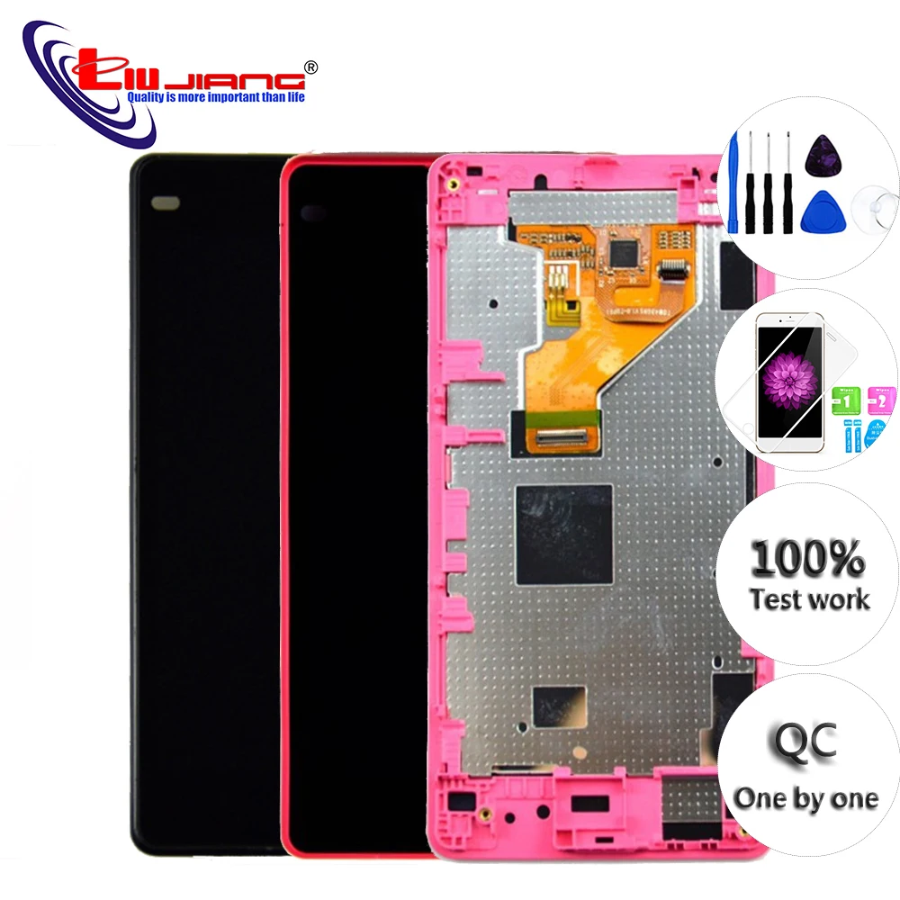 

Original Display for SONY Z1 mini Compact D5503 M51W LCD Touch Screen Digitizer For Z1 Compact Display with Frame Replacement