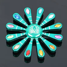 Красивый павлин металлический Спиннер для аутизма и СДВГ Спиннер Радуга потрогать палец Спиннер антистресс игрушки