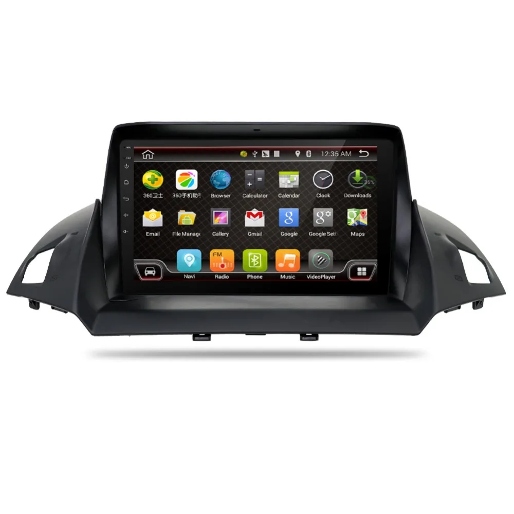 Excellent 1024*600 9inch Quad Core Android 7.1 Car DVD Player for Ford Kuga 2013- With Bluetooth 16GB Nand Flash 3G Wifi Mirror 1