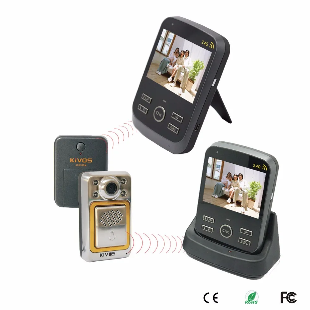 

3.5 Inch 1v2 Wireless Intercom Motion Detection Video Door Phone 300M Transmission