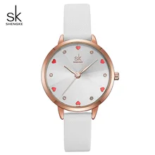 Shengke Women Watches Top Brand Luxury Quartz Ladies Heart Dial Leather Wrist Watch Relogio Feminino 2019 SK Women Watches K8049 Shengke Women Watches Top Brand Luxury Quartz Ladies Heart Dial Leather Wrist Watch Relogio Feminino 2019 SK Women Watches K8049