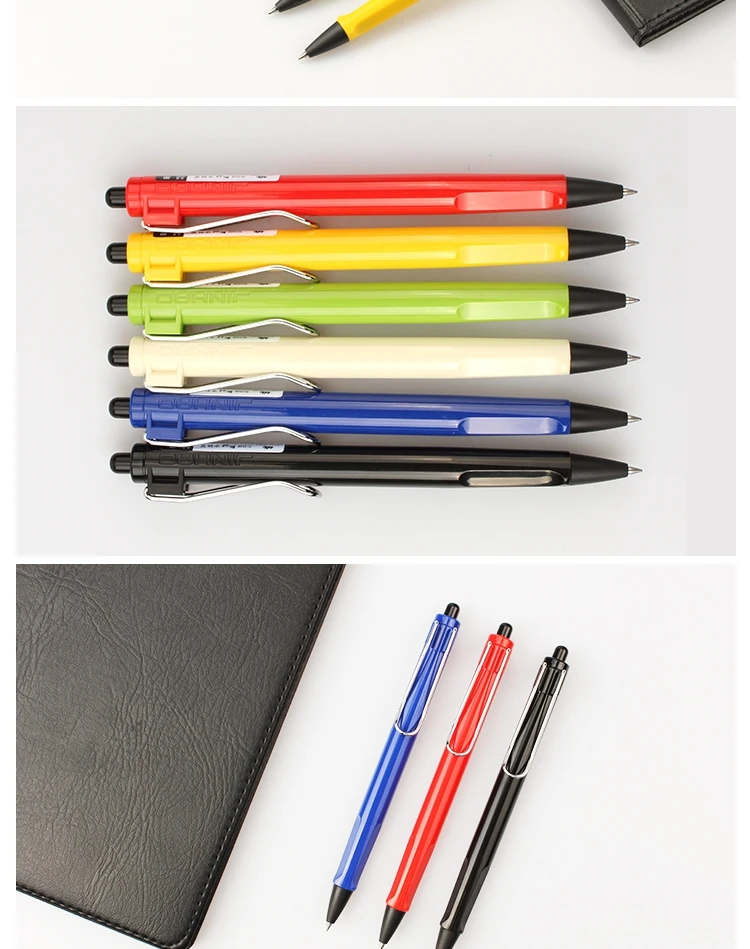 Гель с защелкой ручка 0,5 мм выдалбливают клип выдвижной обычные ручки для студент, школа, офис Поставки канцелярских принадлежностей