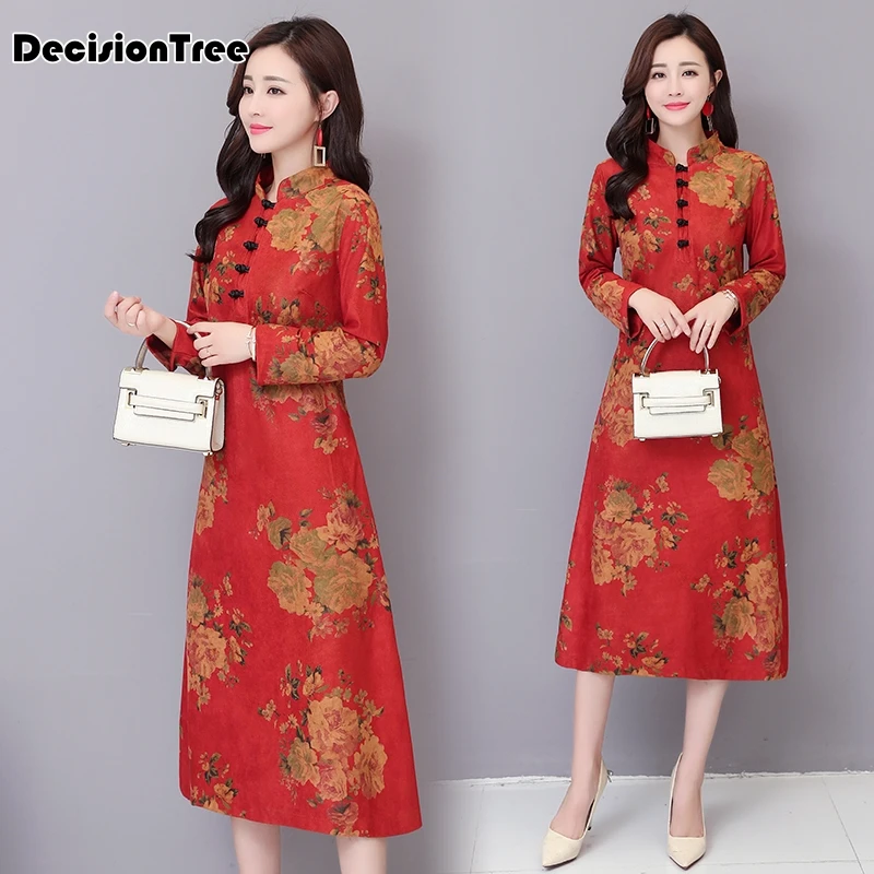

2019 summer navy blue satin qipao lady traditional chinese style cheongsam dresses women mandarin collar silm qipao dress