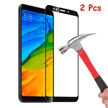 2 шт. 9H защитное стекло на ксиоми редми 5 плюс 5 / стекло на ксиоми редми нот 5 / сяоми редми 5 5 плюс ноут 5 Экран протектор Закаленное стекло на Xiaomi Redmi 5 Plus / Redmi Note 5 Pro стекло