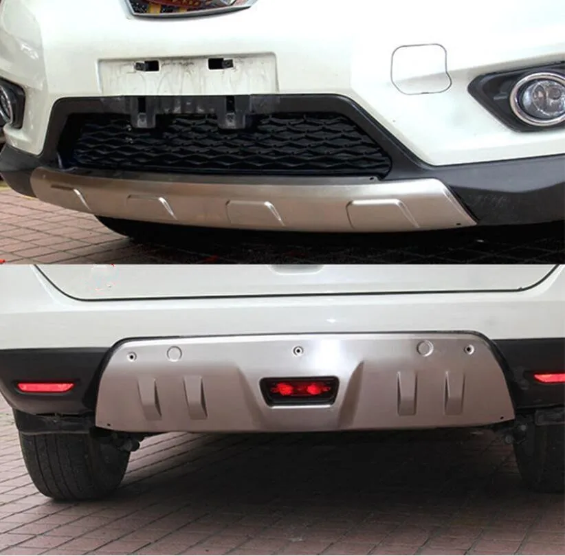 2 шт. накладки на передний и задний бампер из нержавеющей стали для nissan X-TRAIL T32
